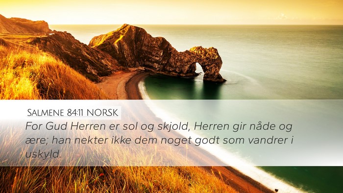 Salmene 84:11 NORSK Bible Verse Image