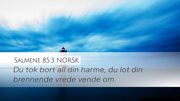 Salmene 85:3 NORSK Bible Verse Image