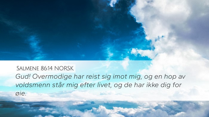 Salmene 86:14 NORSK Bible Verse Image