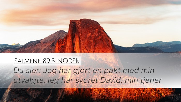 Salmene 89:3 NORSK Bible Verse Image