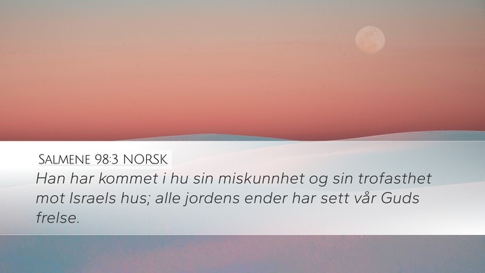 Salmene 98:3 NORSK Bible Verse Image