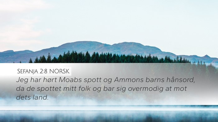 Sefanja 2:8 NORSK Bible Verse Image