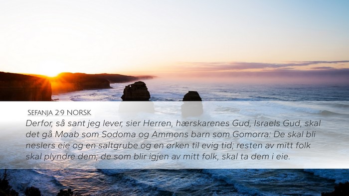 Sefanja 2:9 NORSK Bible Verse Image