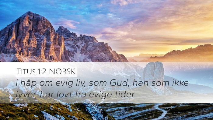 Titus 1:2 NORSK Bible Verse Image