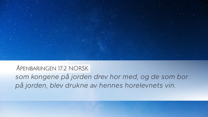 Åpenbaringen 17:2 NORSK Bible Verse Image