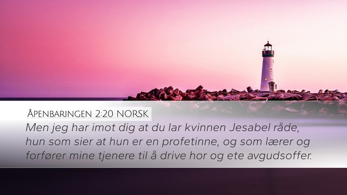 Åpenbaringen 2:20 NORSK Bible Verse Image
