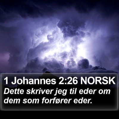 1 Johannes 2:26 NORSK Bible Verse Image