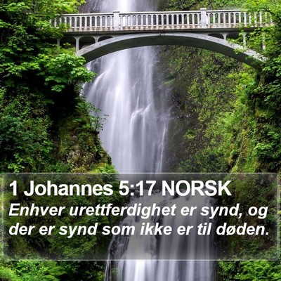 1 Johannes 5:17 NORSK Bible Verse Image