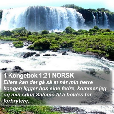 1 Kongebok 1:21 NORSK Bible Verse Image