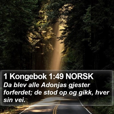 1 Kongebok 1:49 NORSK Bible Verse Image