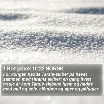 1 Kongebok 10:22 NORSK Bible Verse Image