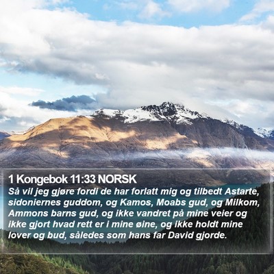 1 Kongebok 11:33 NORSK Bible Verse Image