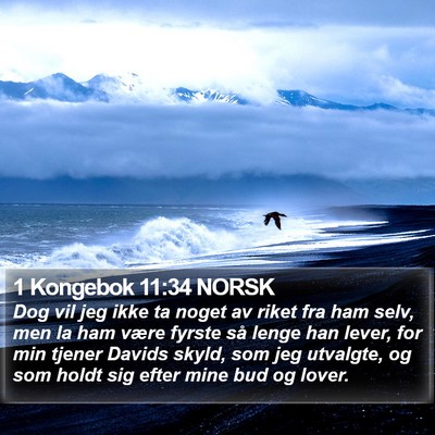 1 Kongebok 11:34 NORSK Bible Verse Image