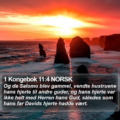 1 Kongebok 11:4 NORSK Bible Verse Image