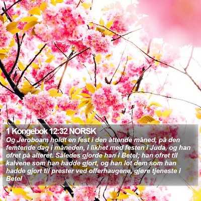 1 Kongebok 12:32 NORSK Bible Verse Image