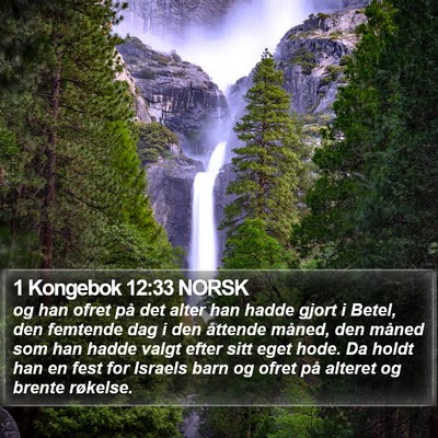 1 Kongebok 12:33 NORSK Bible Verse Image