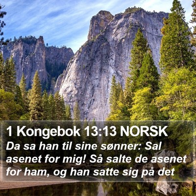1 Kongebok 13:13 NORSK Bible Verse Image