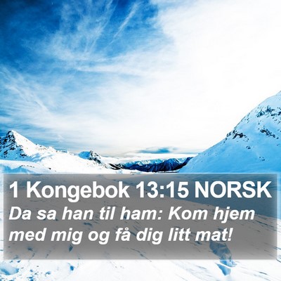 1 Kongebok 13:15 NORSK Bible Verse Image