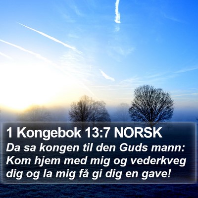 1 Kongebok 13:7 NORSK Bible Verse Image