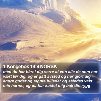 1 Kongebok 14:9 NORSK Bible Verse Image