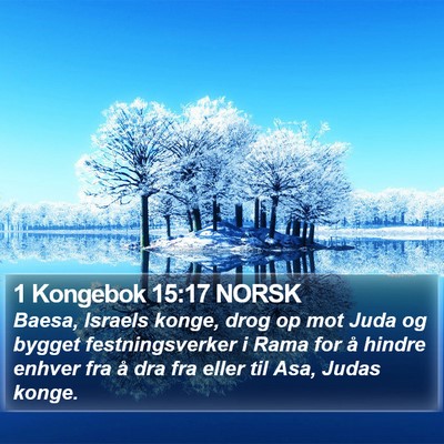 1 Kongebok 15:17 NORSK Bible Verse Image