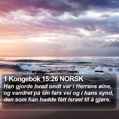 1 Kongebok 15:26 NORSK Bible Verse Image
