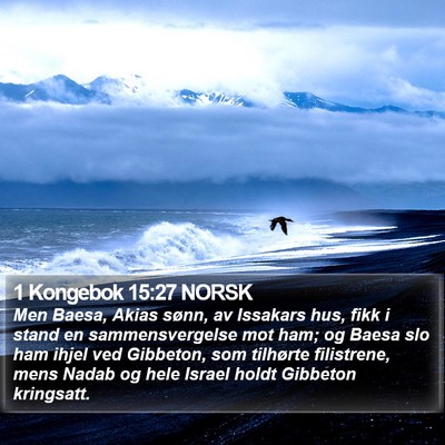 1 Kongebok 15:27 NORSK Bible Verse Image
