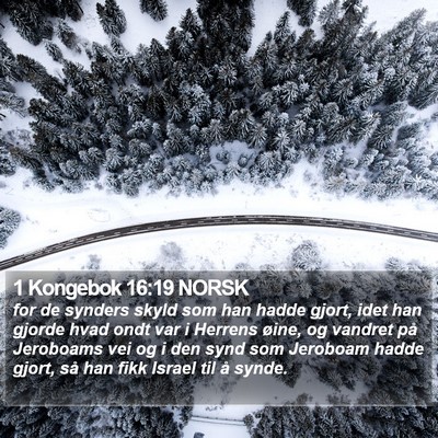 1 Kongebok 16:19 NORSK Bible Verse Image