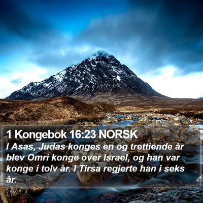 1 Kongebok 16:23 NORSK Bible Verse Image