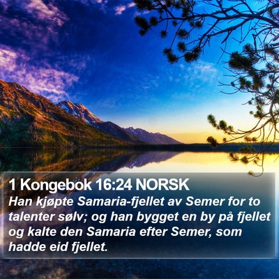 1 Kongebok 16:24 NORSK Bible Verse Image