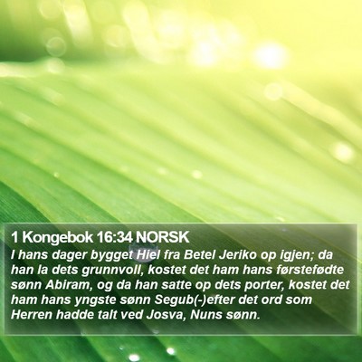 1 Kongebok 16:34 NORSK Bible Verse Image
