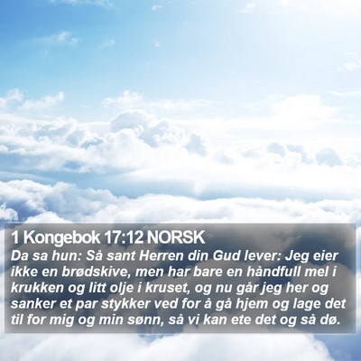 1 Kongebok 17:12 NORSK Bible Verse Image