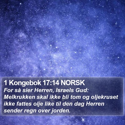 1 Kongebok 17:14 NORSK Bible Verse Image