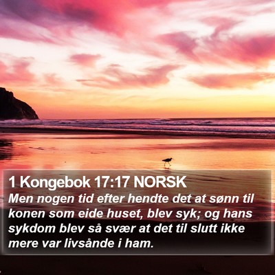 1 Kongebok 17:17 NORSK Bible Verse Image