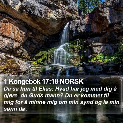 1 Kongebok 17:18 NORSK Bible Verse Image