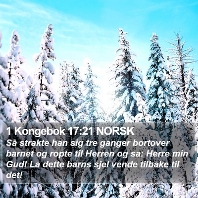 1 Kongebok 17:21 NORSK Bible Verse Image