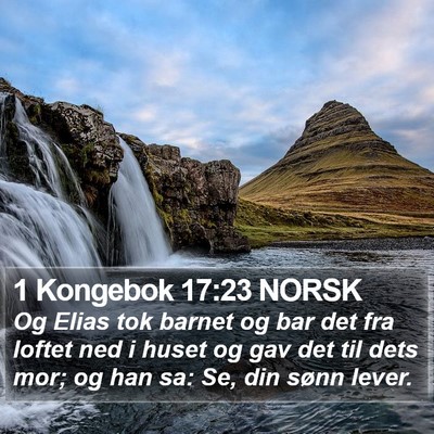 1 Kongebok 17:23 NORSK Bible Verse Image