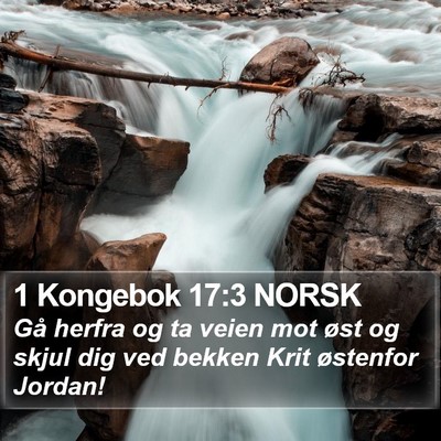 1 Kongebok 17:3 NORSK Bible Verse Image