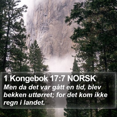1 Kongebok 17:7 NORSK Bible Verse Image