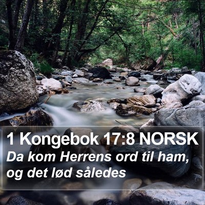1 Kongebok 17:8 NORSK Bible Verse Image