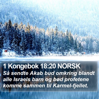 1 Kongebok 18:20 NORSK Bible Verse Image