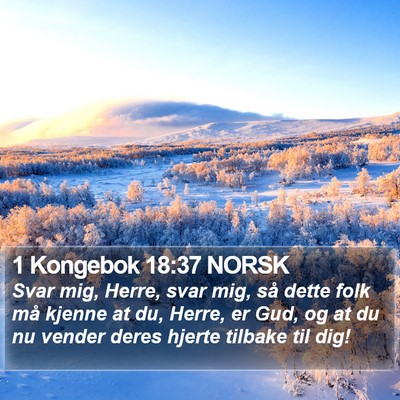 1 Kongebok 18:37 NORSK Bible Verse Image