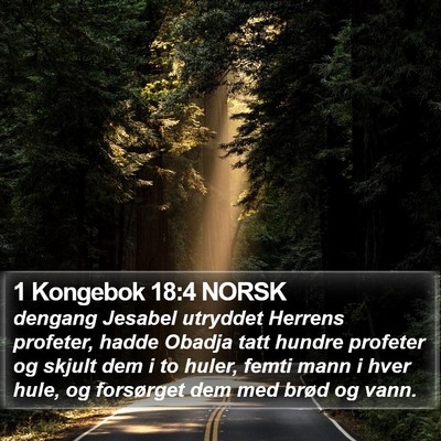 1 Kongebok 18:4 NORSK Bible Verse Image