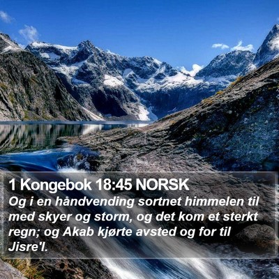 1 Kongebok 18:45 NORSK Bible Verse Image