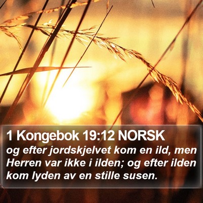 1 Kongebok 19:12 NORSK Bible Verse Image