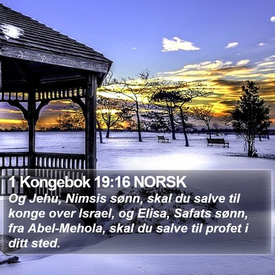 1 Kongebok 19:16 NORSK Bible Verse Image