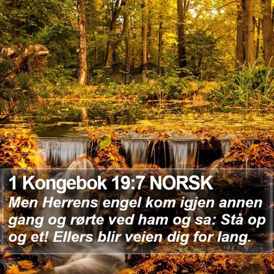 1 Kongebok 19:7 NORSK Bible Verse Image