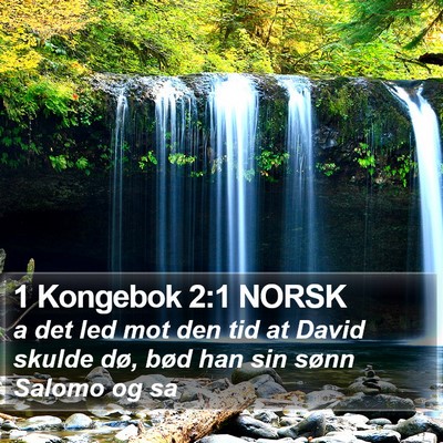 1 Kongebok 2:1 NORSK Bible Verse Image