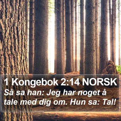 1 Kongebok 2:14 NORSK Bible Verse Image
