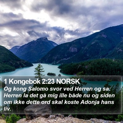 1 Kongebok 2:23 NORSK Bible Verse Image